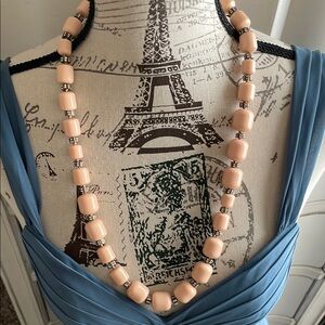 J. Crew Peach Beaded Necklace